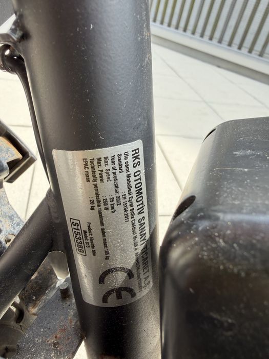 Bicicleta elétrica dobrável (2 peças)