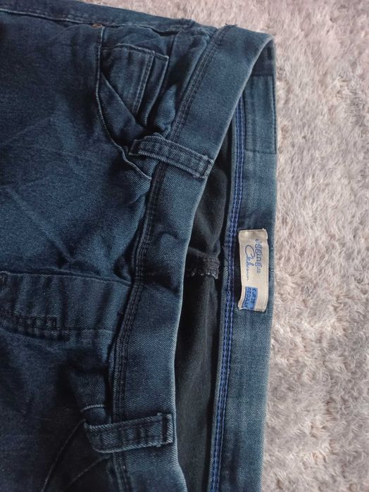 Jegginsy C&A 38, M, granatowy-marmurkowe, miękki jeans, dopasowują się