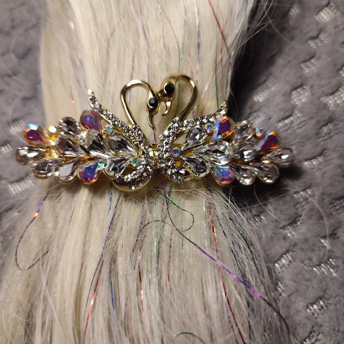 Łabędź nowa klamra do włosów