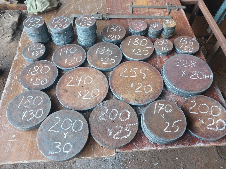 Деловые отходы, Круг стальной 100-230мм,  заготовки лист 8 ,10, 12, ,