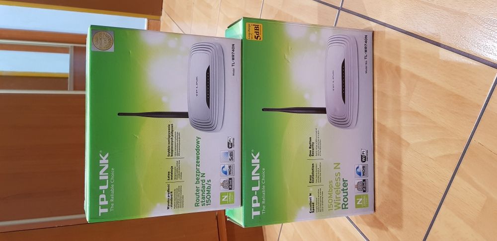 2 Routery TP-LINK Model-WR740N Stan Bardzo dobry Polecam