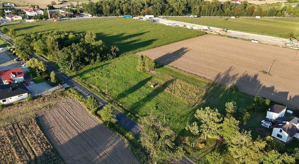 Działka 3607 m² z wydanymi WZ (Dom / Usługi) Janów k. Sochaczewa asfalt.