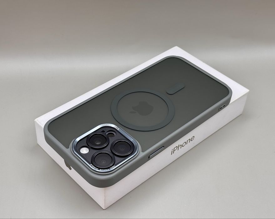 Чехол IPhone 15 Pro Max Natural Titanium MagSafe, 16 Pro Grey MagSafe