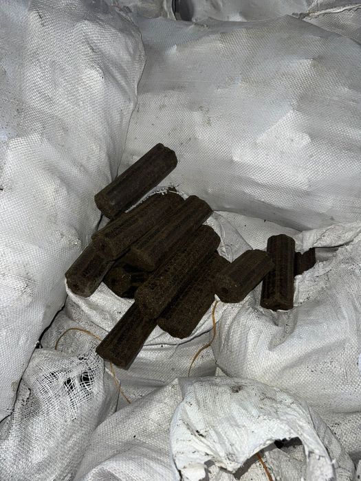 Топливные брикеты длительного горения из подсолнечника!