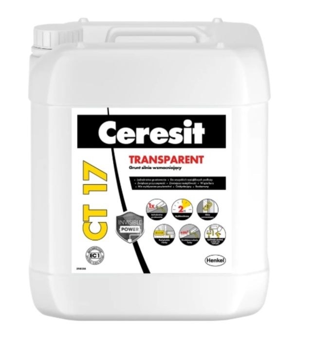 Ceresit - CT 17 - grunt głęboko penetrujący 5 L TRANSPARENT