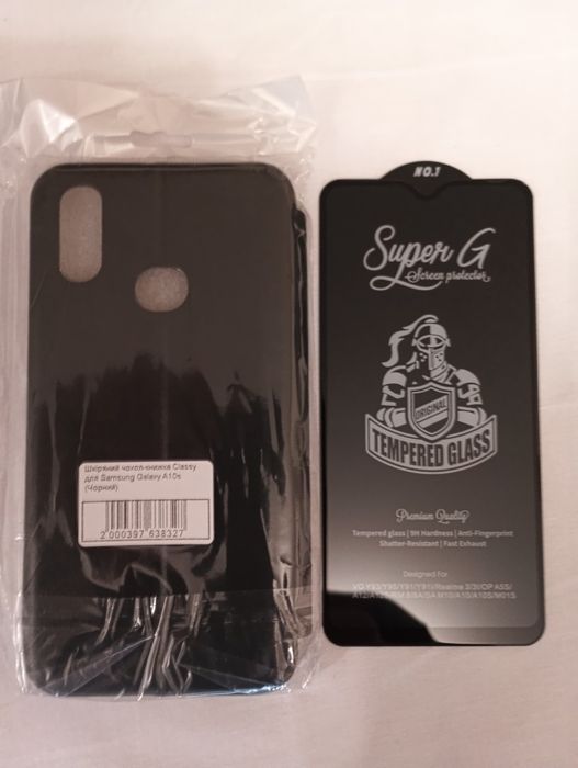 Samsung Galaxy A10s Чехол и защитное стекло.