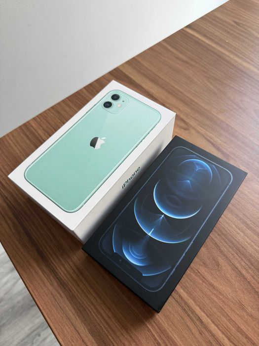 Oryginalne pudełka od iPhone 12 Pro oraz iPhone 11