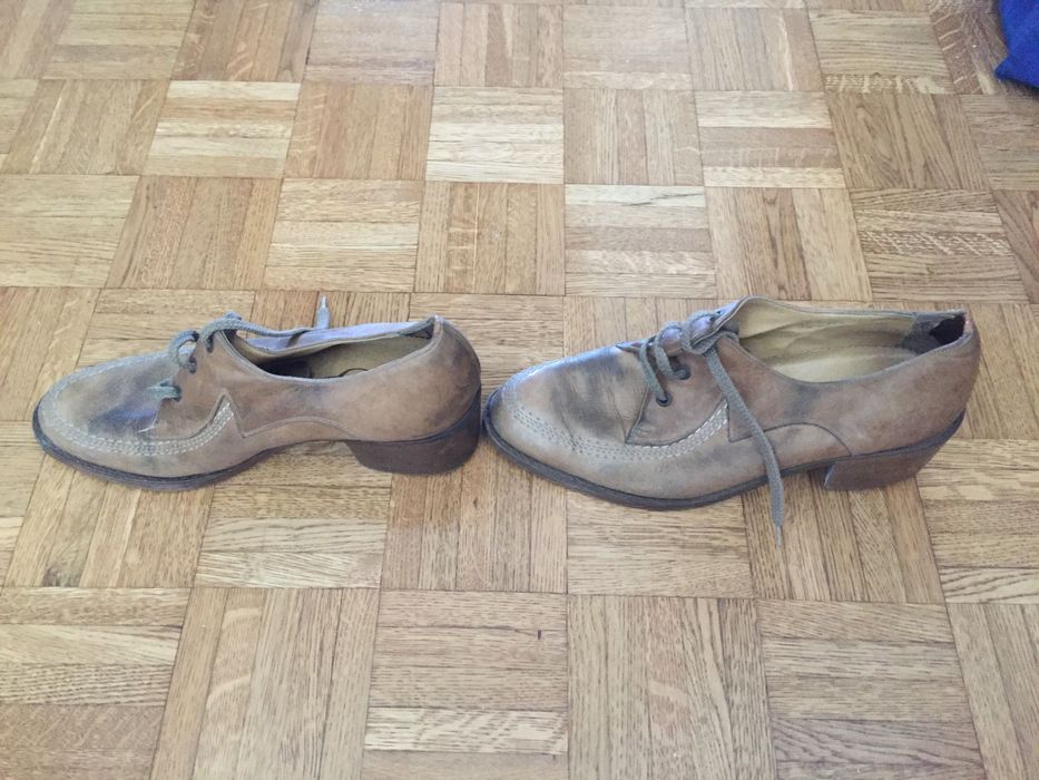 Buty skórzane męskie na obcasie rozmiar 42-43