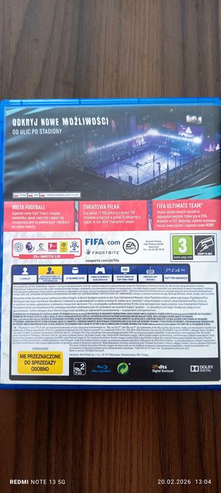 Sprzedam Grę Fifa20 PS4