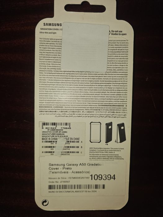 Capa Samsung A50 impecável rosa efeito espelho