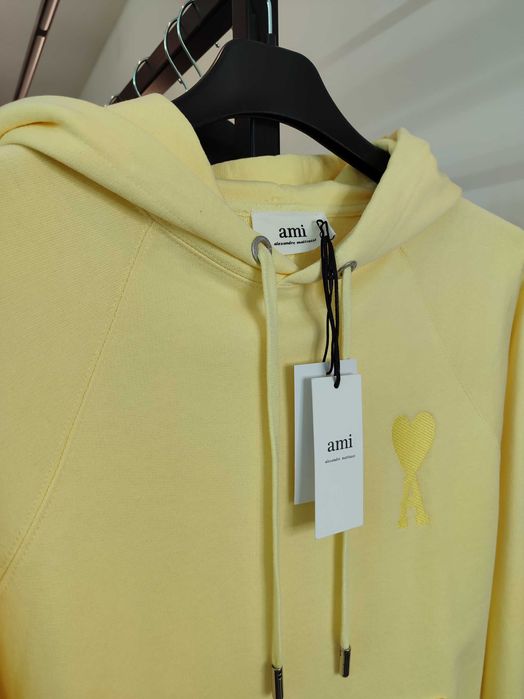 Худі AMI Paris Ami de Coeur Hoodie Lemon