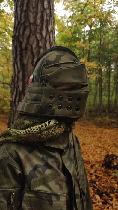 Hełm rycerski airsoft cosplay