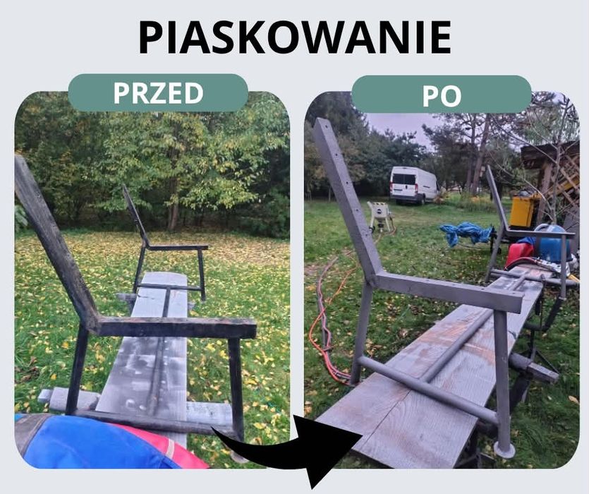 Piaskowanie-  metalu , usuwanie rdzy i farby | Meble, elementy stalowe