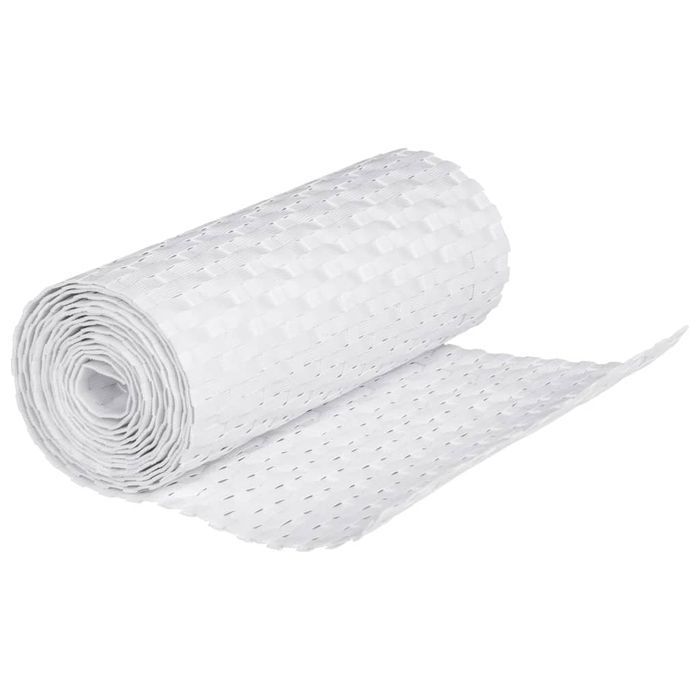 Vidaxl Parawany Balkonowe, 10 Szt., Białe, 255X19 Cm, Rattan Pe