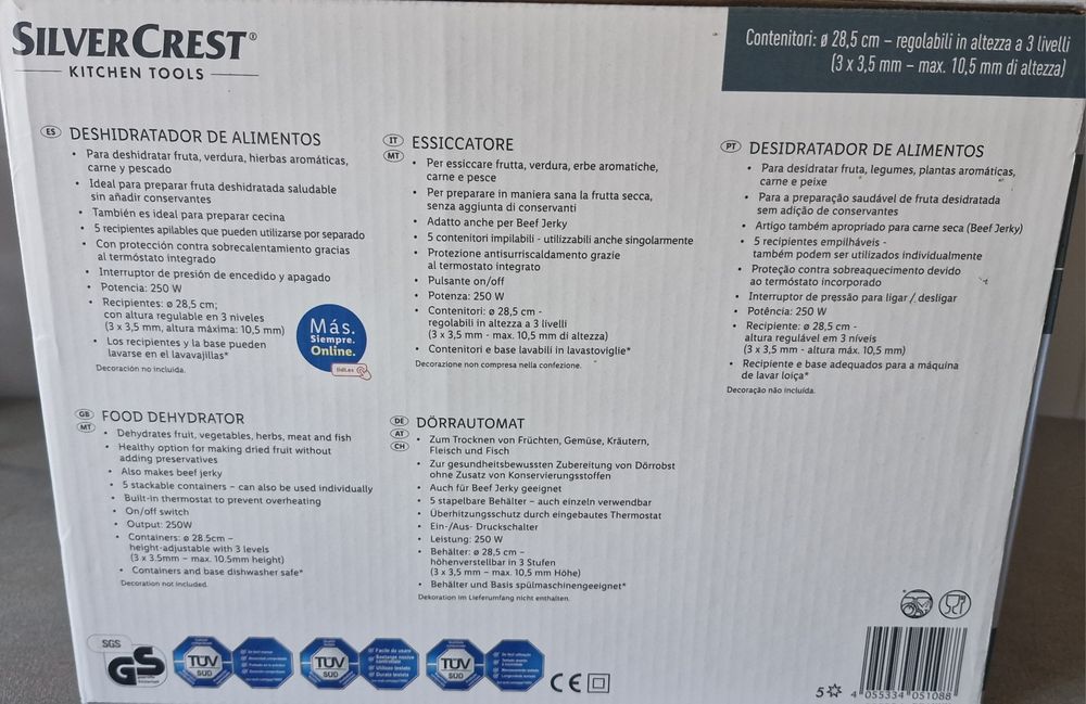 Deshidratador de Alimentos