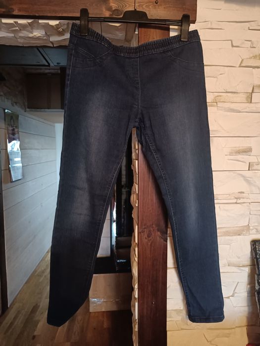 Super jeansy w kolorze granatowym