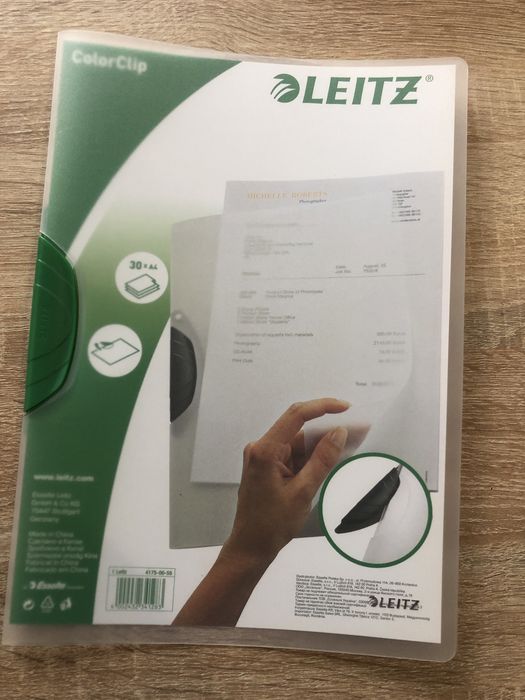 Leitz skoroszyty z klipsem 12 szt