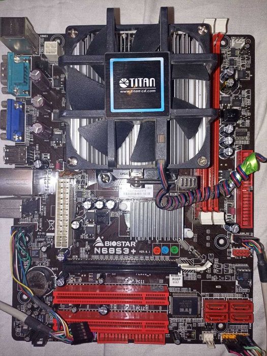 материнська плата Biostar N68S3+ з процессором Athlon II X2 250 3.0ГГц