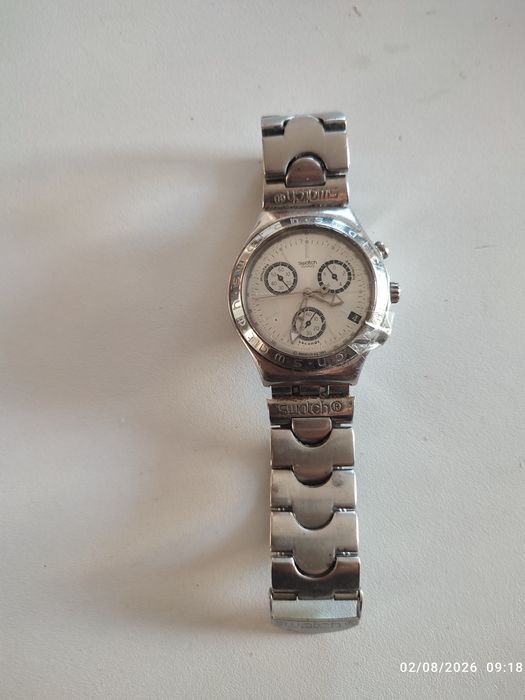 Relógio Vintage Swatch Irony Chrono "Wheeling" (YCS408G) – Anos 90