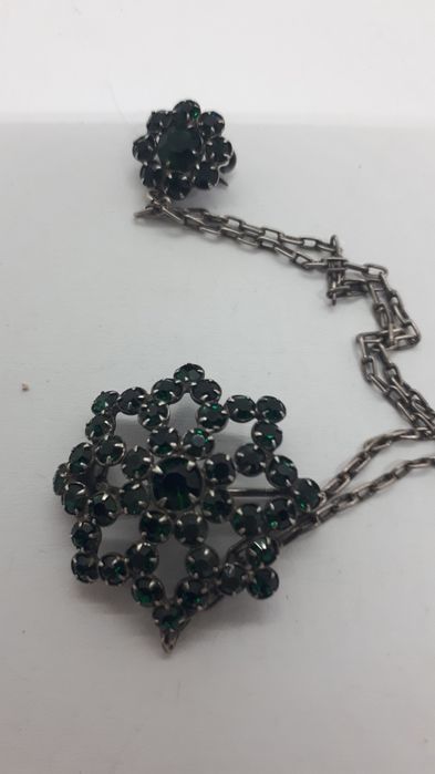 Брошь серебро 875пр. ХЮЗ, Шатлен.