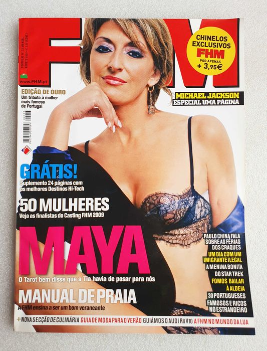 Antiga Revista Masculina ~ FHM nº 53 ~ "MAYA" ~ 2009