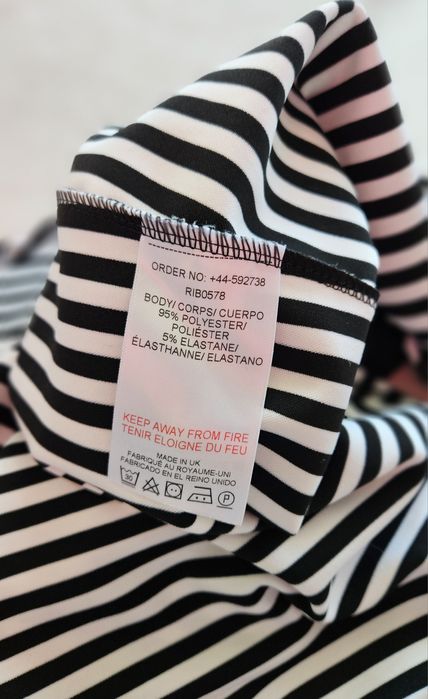 Ribbon rozkloszowana spódniczka w paski s 36