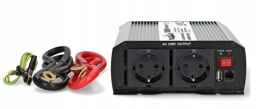 Przetwornica Napięcia Nedis 12V 230V 1000W / 2000W