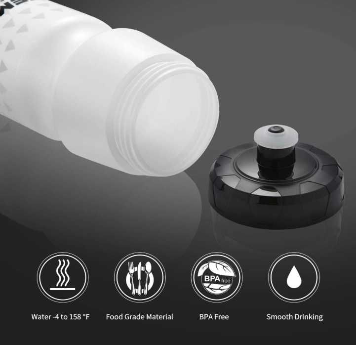 Gemful - Bidony na wodę 750 ml 2 sztuki – Posiadają otarcia
