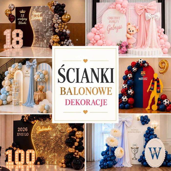Ścianki dekoracyjne | Ścianki Balonowe | Siedlce | Łosice | Okolice