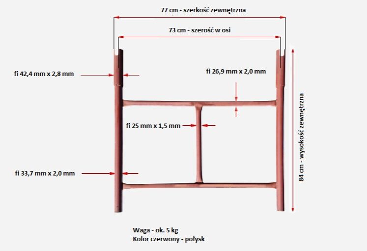 Rusztowanie warszawskie połówka