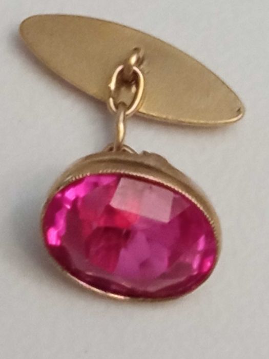 Запонки серебро 875 проба СРС5