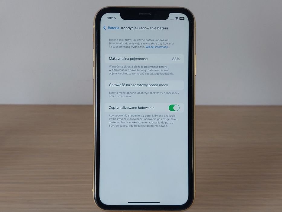 iPhone XR 64GB 83% Żółty