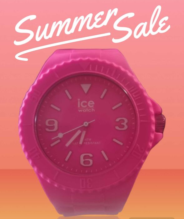 Ice-Watch - ICE  Damski różowy zegarek z silikonowym paskiem