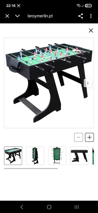 Mesa matraquilhos dobrável