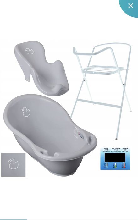 Wanienka niemowlęca ze stelażem