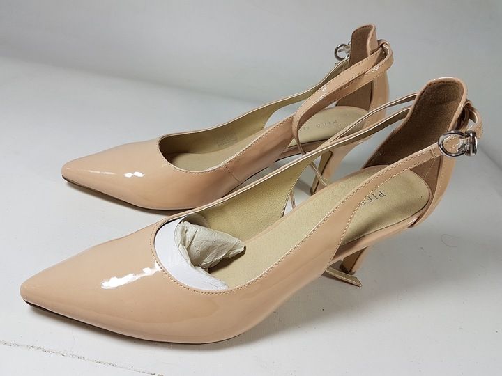 PIER ONE sandały damskie nowe eleganckie NA OBCASIE SKÓRA R 39