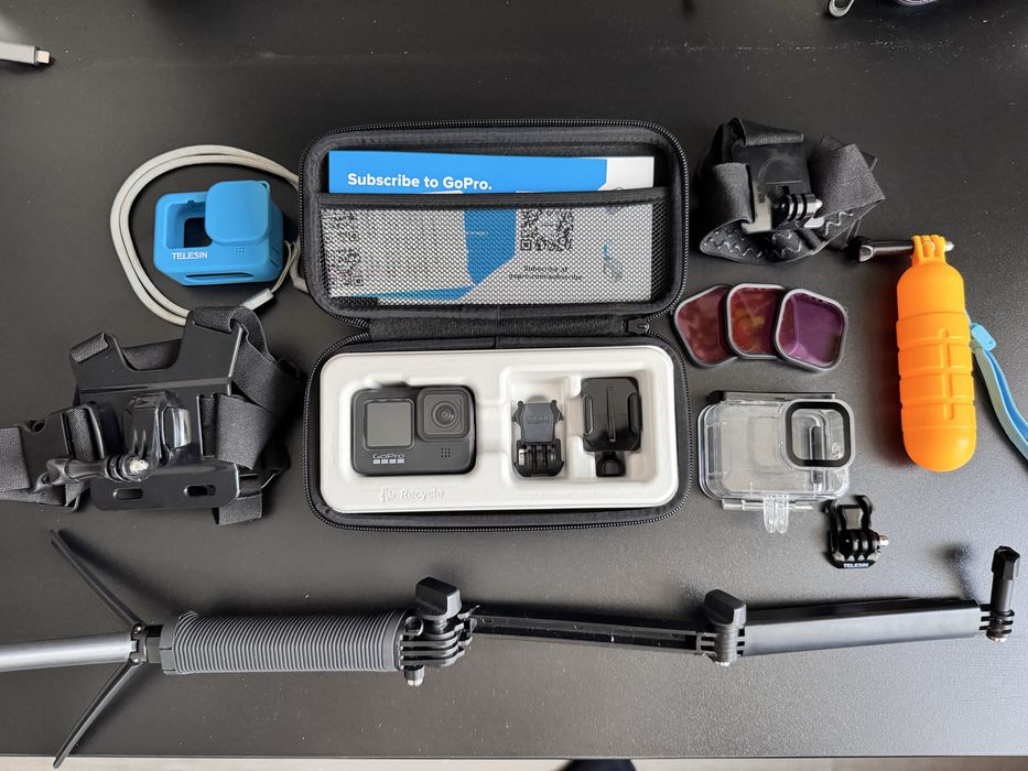 Екшн-камера GoPro Hero 9 Black / 128 ГБ / повний комплект / аксесуари