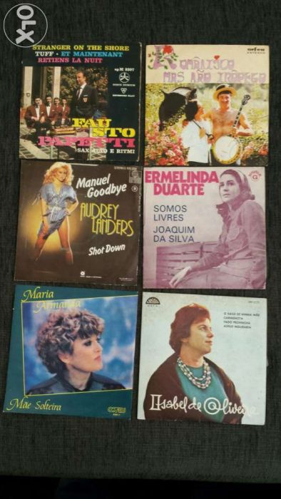 Discos vinil 45 rotações.