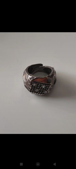 Anel em prata 925 com ouro 375