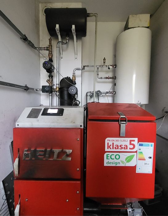 Kocioł ekogroszek HEITZ Junior 10 kW + ogrzewacz wody Galmet