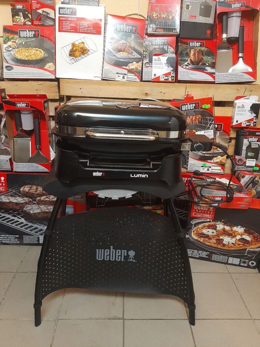 Гриль електричний  WEBER LUMIN, чорний