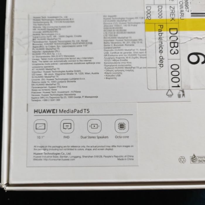 Tablet Huawei T5