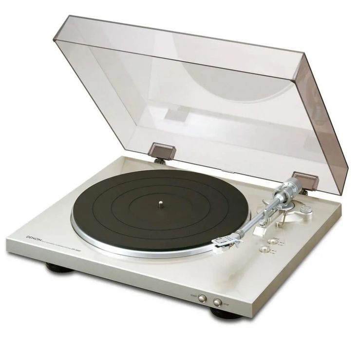 Denon DP300 F gramofon  srebny audiofilski