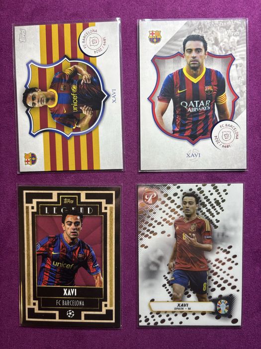Cartas Xavi Barcelona Topps