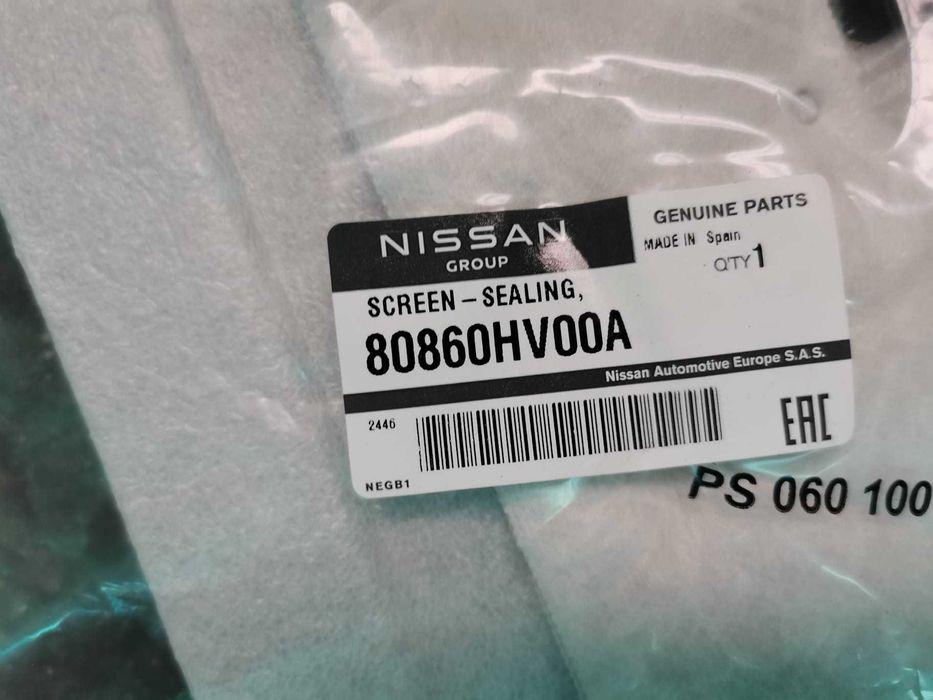 Insonorizador porta frente direita - NOVO - Nissan Qashqai