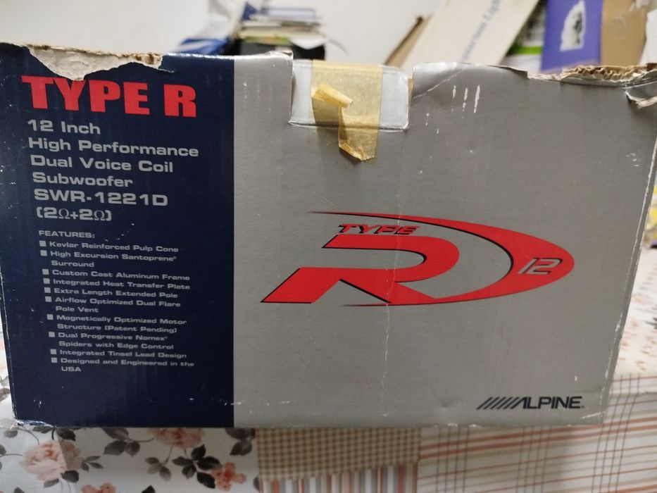 Vendo Alpine Type R Subwoofer 1000w