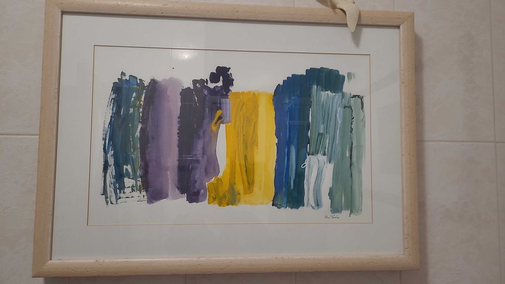 Pintura emoldurada