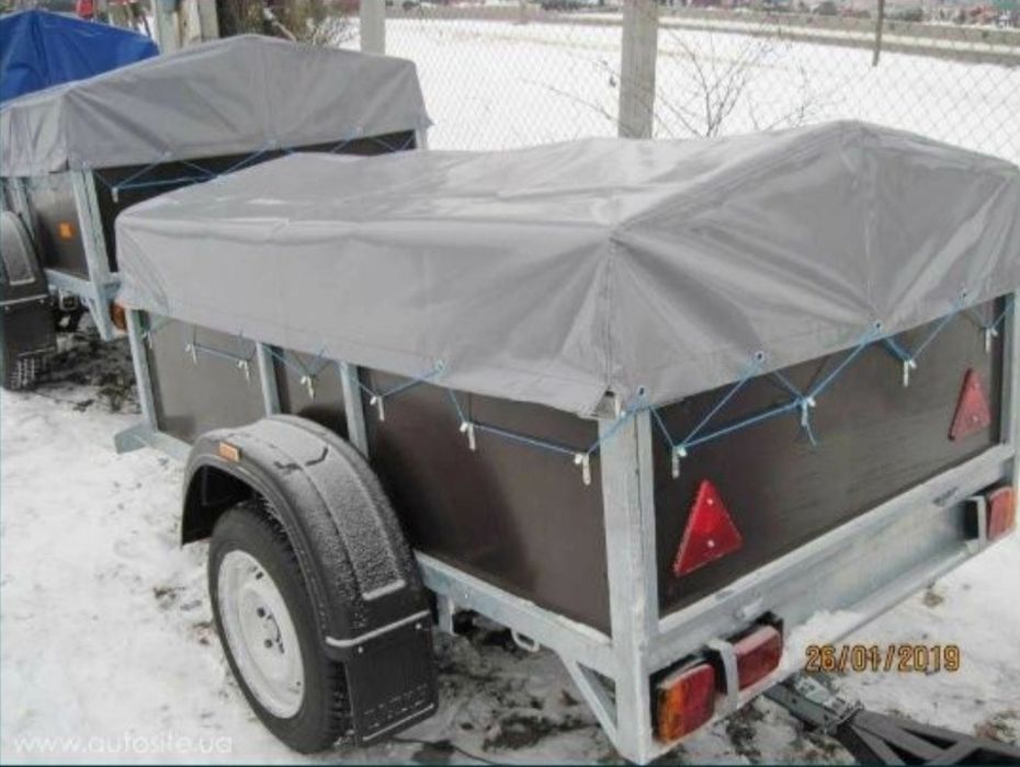 Прицеп легковой Хамер Люкс оцинкованный 2.15х1.31х0.40 причіп