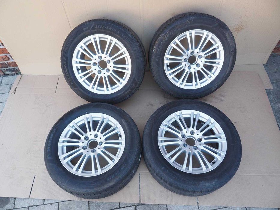 4x koło felga aluminiowa opona lato mercedes w212  225 55 16  et 45,5 7,5 j 5x112  2124010702