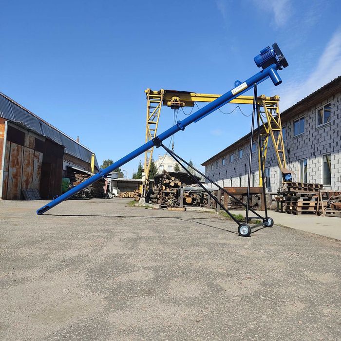 Шнек Ø159*6м*380В, підборщик зерна, шнековый навантажувач, протруювач